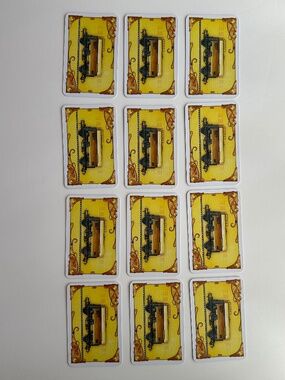 Ticket to Ride Europe Replacement Train Car Cards - Yellow